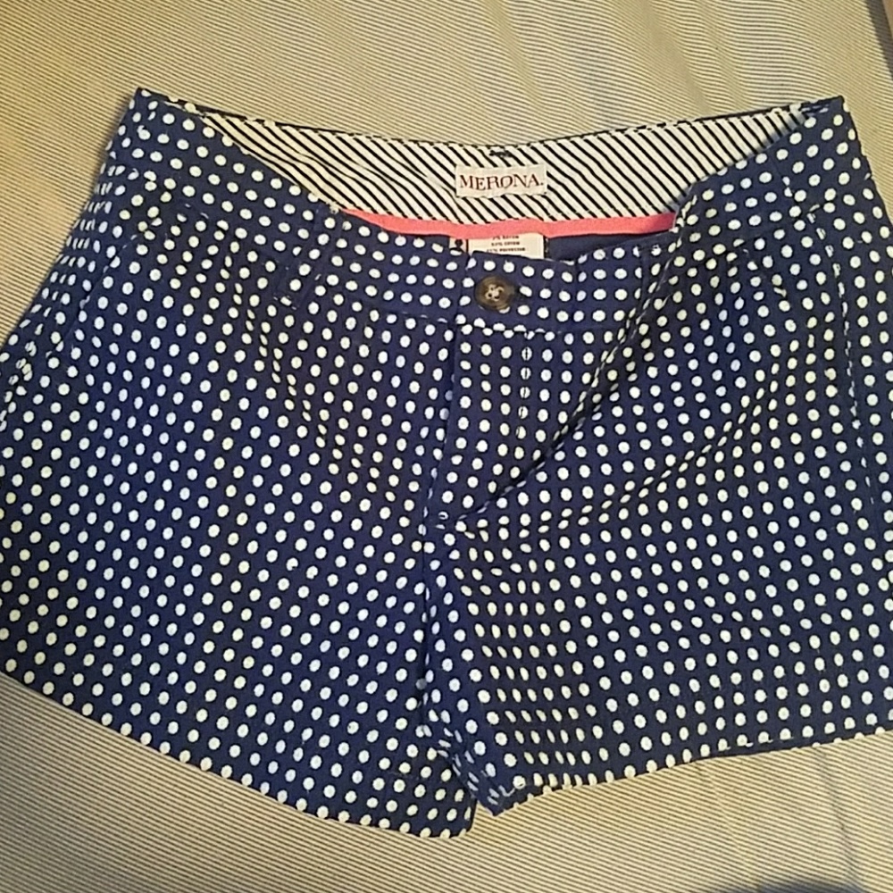 Polka dot chinko shorts